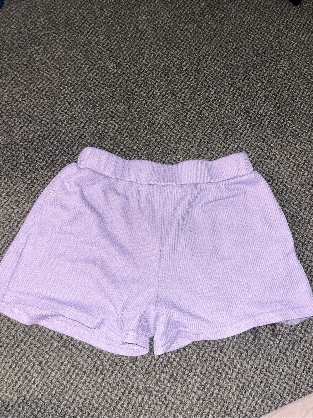 Women's Lavender Knit Lounge Shorts